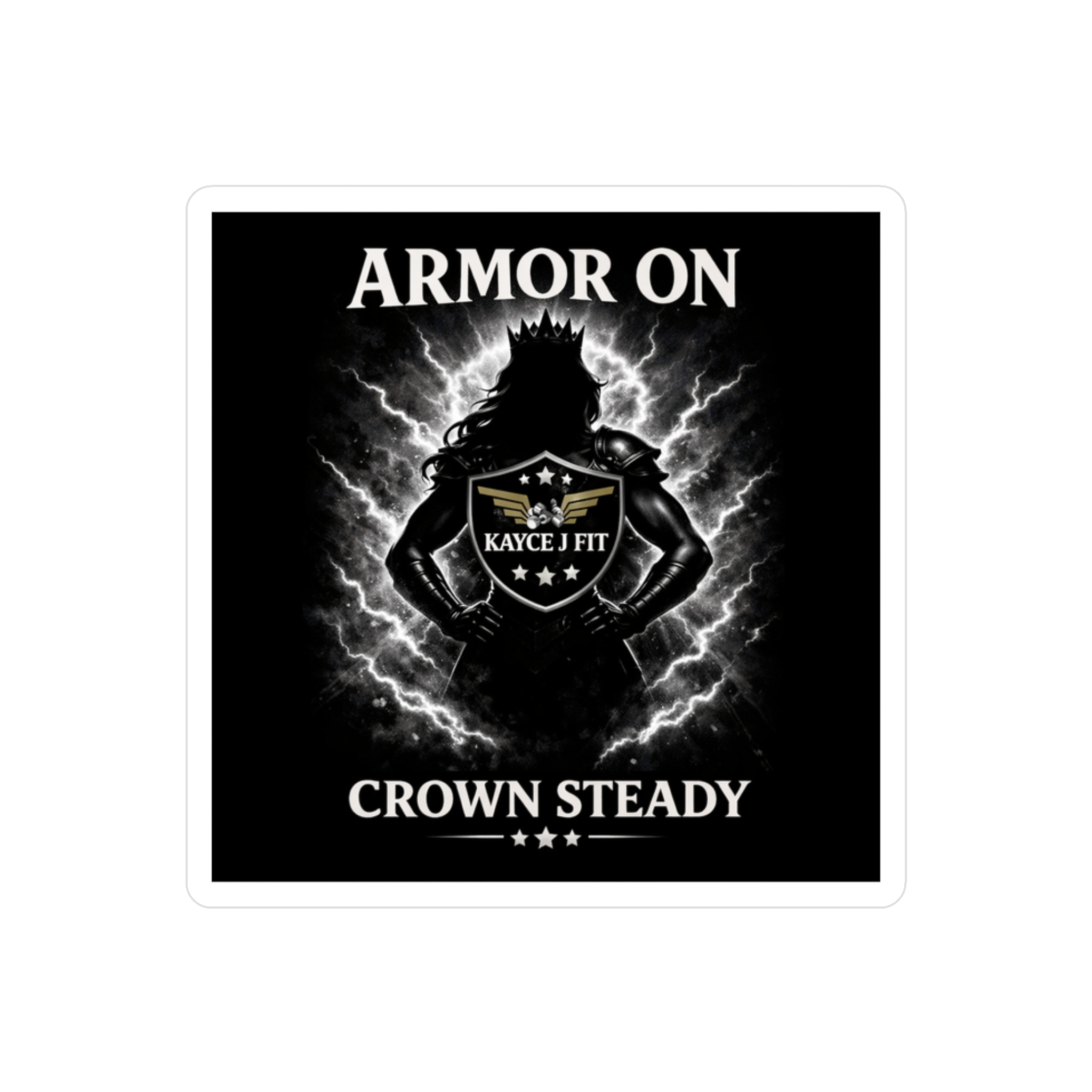 Armor On Crown Steady Vinyl Decals