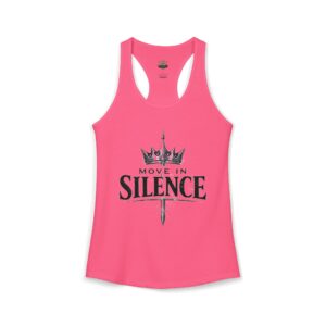 Move In Silence Racerback Tank — Women's Motivational Workout Tank Top