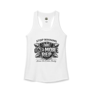 One More Rep Women's Racerback Tank — Fitness Workout Tank Top