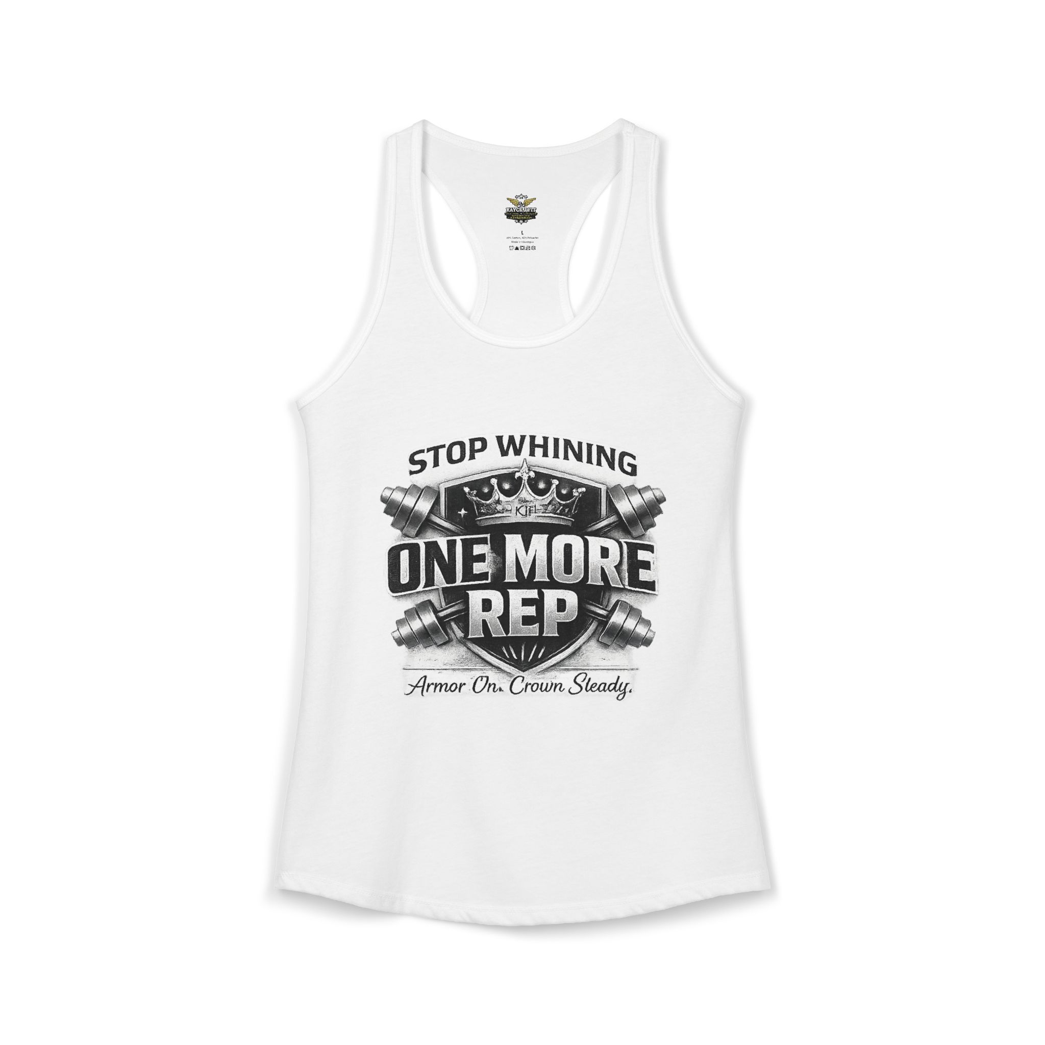 One More Rep Women's Racerback Tank — Fitness Workout Tank Top