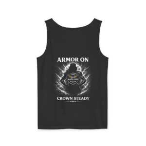 Armor On Crown Steady Tank (Back Design) — Graphic Tank Top for Bold, Streetwear Style