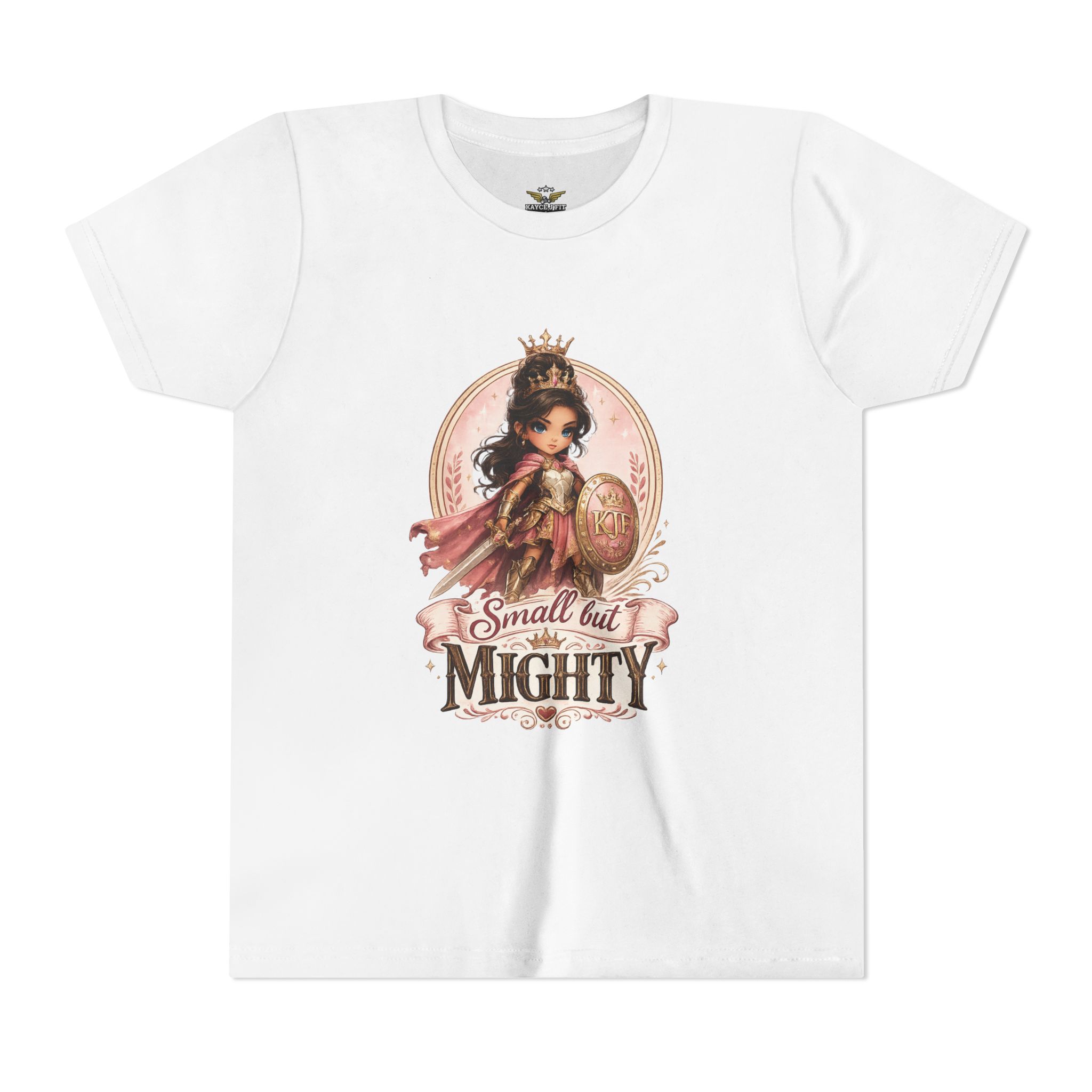 Small but Mighty Youth Short Sleeve Tee — Girls' Empowerment Graphic Tee (Skylar Designed)